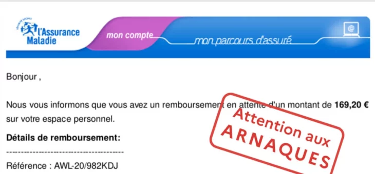 L’hameçonnage aux couleurs de l’Assurance Maladie (Ameli) – Assistance aux victimes de cybermalveillance