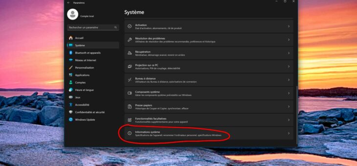 Windows, comment trouver les spécifications matérielles de son PC ? – GinjFo